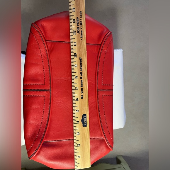 NWT COACH TOTE with Dust Bag    JULIANNE TOTE   AURA ORANGE   Gold tone metal - Picture 14 of 16